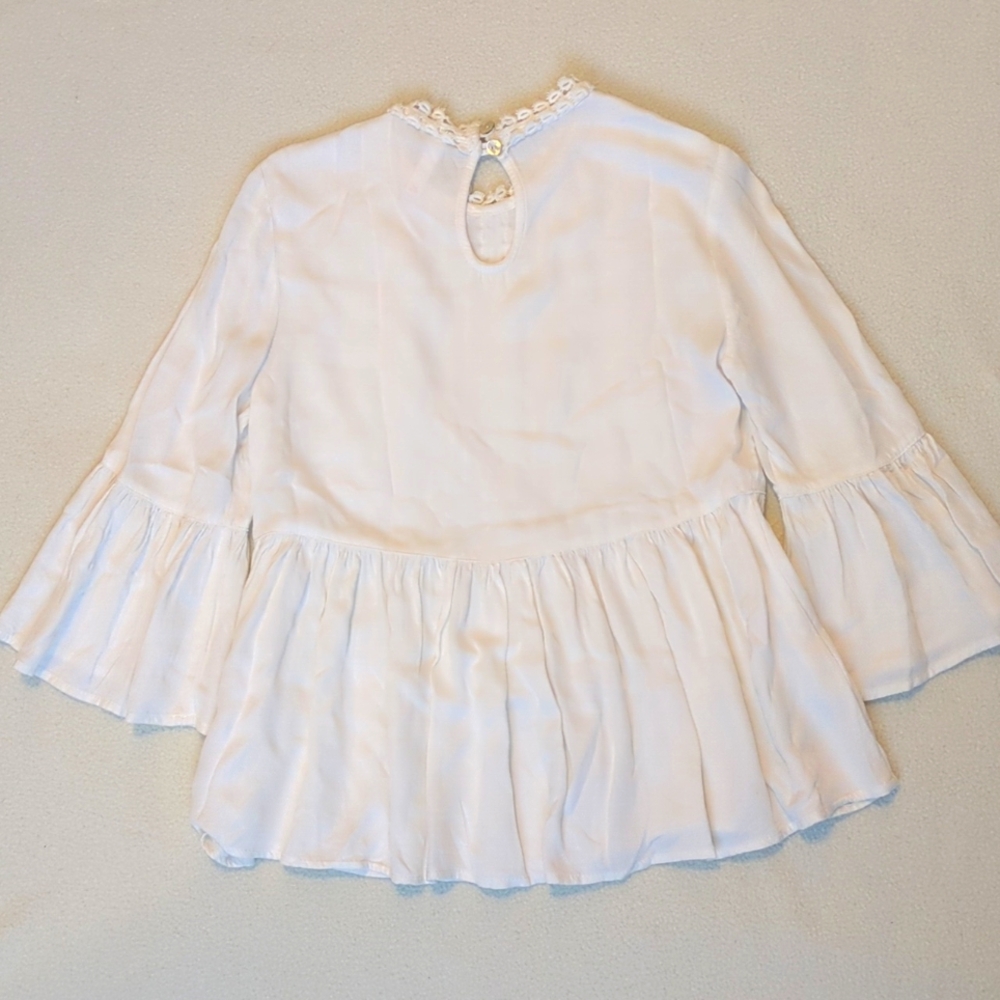 Cream Crochet Blouse - Picture 6 of 10